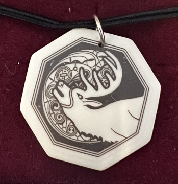 Necklace Pendant Stag (Octagon)
